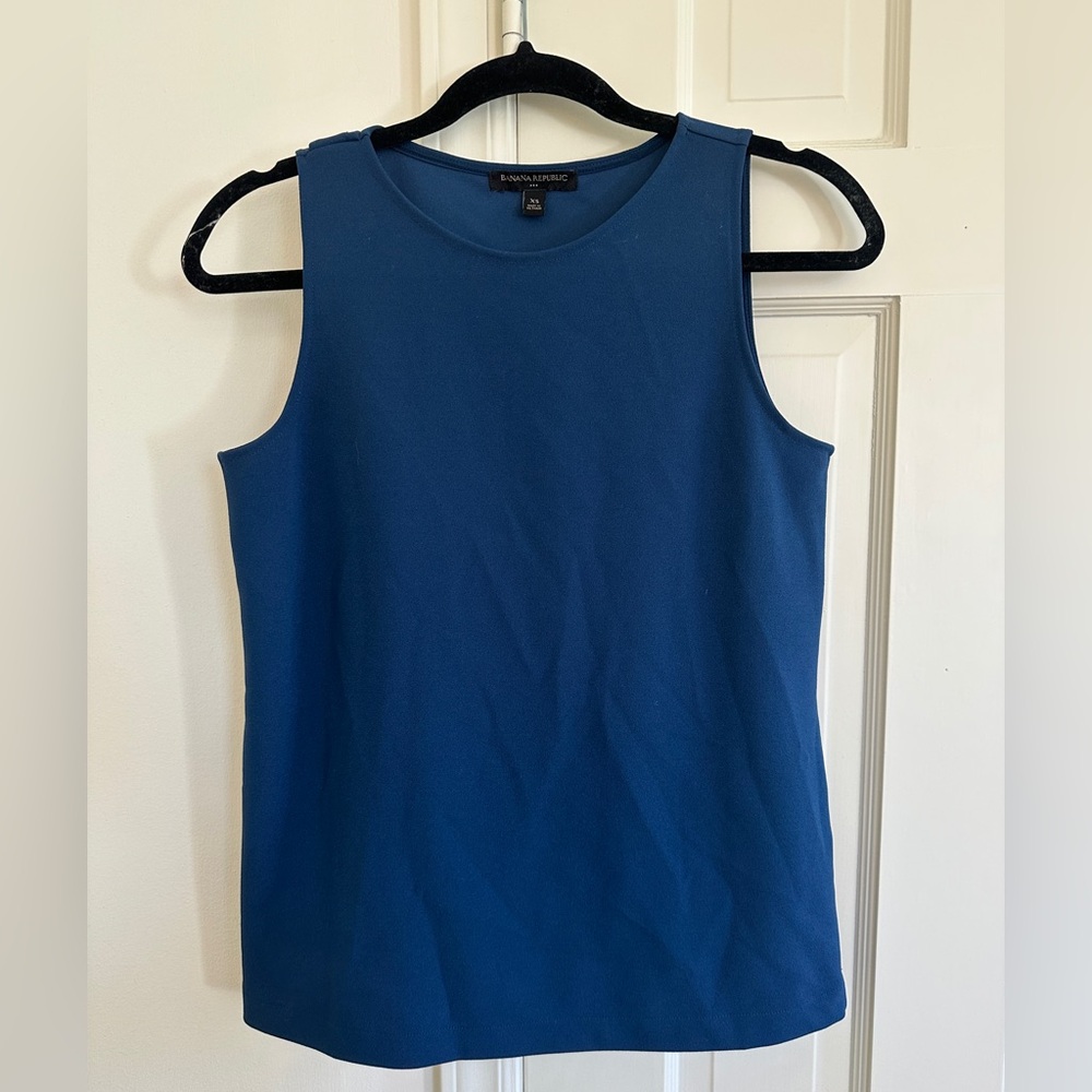Banana Republic Sleeveless Blue Top